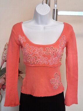 High Quality Knit Cardigan Embroidered Sweater Pink Soft Spring Knitwear 6